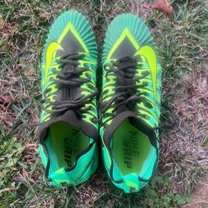 Nike Alpha Menace Elite Football Shoes Men US Size 11 Green Yellow